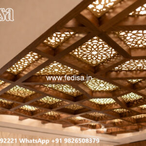 Wooden Ceiling Design Pop Design For Bedroom 10×12 No-5269