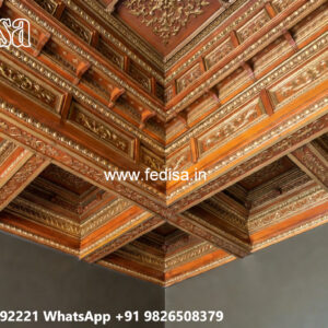 Wooden Ceiling Design Lobby Pop Down Ceiling Design No-5288