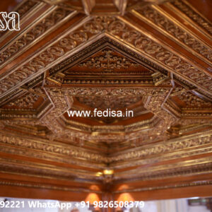 Wooden Ceiling Design False Ceiling Cost For 10×10 Room No-5318