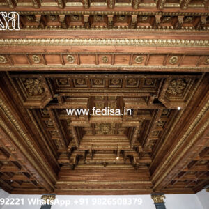Wooden Ceiling Design Pop Side Wall Design No-5353