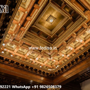 Wooden Ceiling Design Pop Design For Home Hall No-5371
