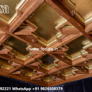 Wooden Ceiling Design Pop Design Ceiling Fan No-5398
