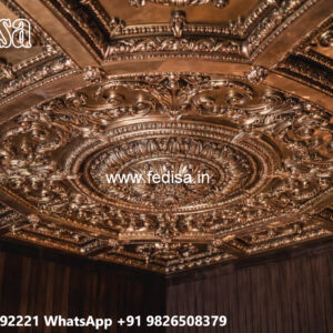 Wooden Ceiling Design Mandir Design Pop No-5431