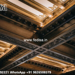 Wooden Ceiling Design Without Ceiling Pop Design No-5487