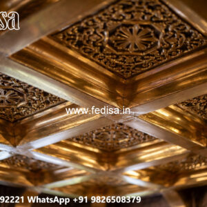 Wooden Ceiling Design Ceiling Pop Work No-5511