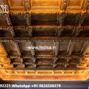 Wooden Ceiling Design False Ceiling For Guest Room No-5522
