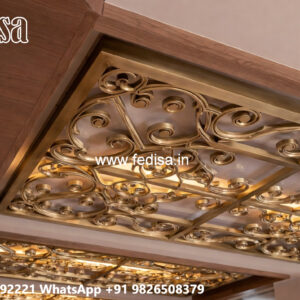 Wooden Ceiling Design Pop Latest Plus Minus Design No-5572