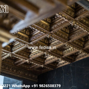 Wooden Ceiling Design Pop Room Border Design No-5585