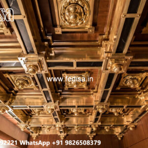 Wooden Ceiling Design Pop Design For Light Box No-5589