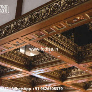 Wooden Ceiling Design Ceiling Pop Paint Design No-5596