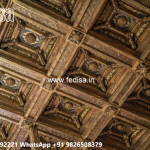 Wooden Ceiling Design Gypsum Board Pop Design No-5607
