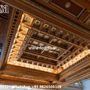 Wooden Ceiling Design Pop Design L Shape No-5608