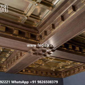 Wooden Ceiling Design Murga Jali Design No-5617