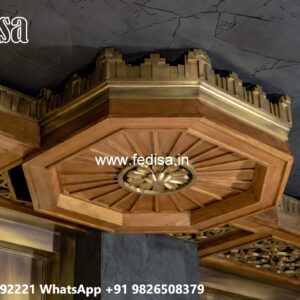 Wooden Ceiling Design Dressing Room Pop Design No-5628