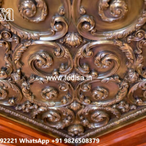 Wooden Ceiling Design Pop Wall Decoration No-5666