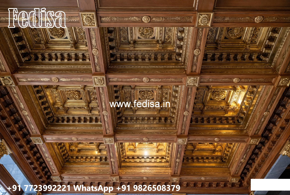 Wooden Ceiling Design Modular Pop Design No-5677