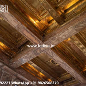 Wooden Ceiling Design Porch Plus Minus Pop Design No-5684