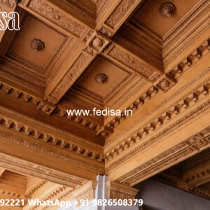 Wooden Ceiling Design False Ceiling With Jali No-5685