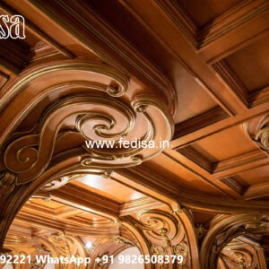 Wooden Ceiling Design False Ceiling For Small Hall No-5695