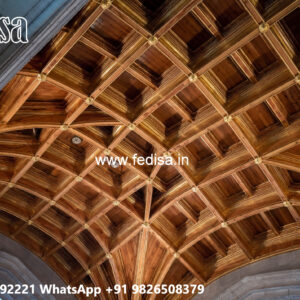 Wooden Ceiling Design Ceiling Design L Shape Hall No-5705