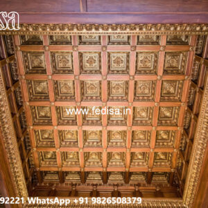 Wooden Ceiling Design Single Room Pop Design No-5748