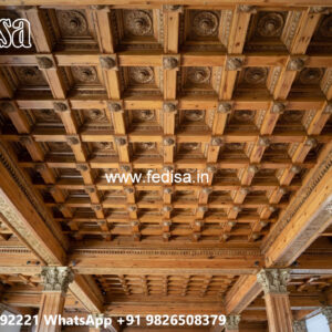 Wooden Ceiling Design False Pop Design No-5862