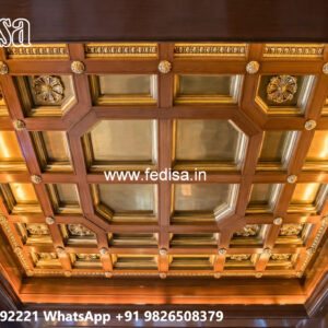 Wooden Ceiling Design Pop Down Ceiling Bedroom No-5865
