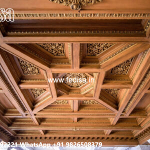 Wooden Ceiling Design Triangle False Ceiling Design No-5878
