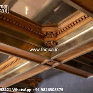Wooden Ceiling Design False Ceiling Pooja Room No-5888