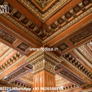 Wooden Ceiling Design Pop Simple Design For Lobby No-5895