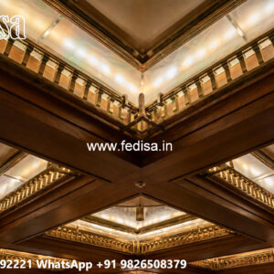 Wooden Ceiling Design Pop Design Gypsum No-5928