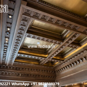 Wooden Ceiling Design Pop Design Tv Showcase No-5962