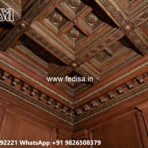 Wooden Ceiling Design Border Design Pop No-5965