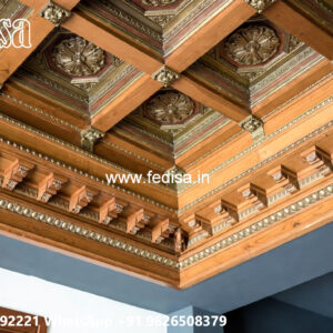 Wooden Ceiling Design Pop Mirror Design No-5980