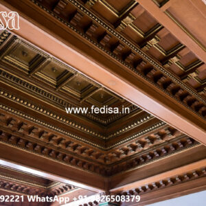 Wooden Ceiling Design Pop Stylish Design No-5981