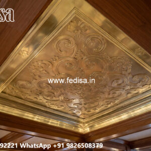 Wooden Ceiling Design False Ceiling For Puja Room No-5984