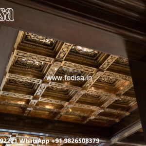 Wooden Ceiling Design Pop Lamp Design No-6030