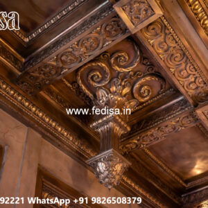 Wooden Ceiling Design Main Hall Low Cost Simple Pop Design No-6048