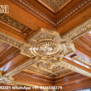 Wooden Ceiling Design Square Type False Ceiling Design No-6069