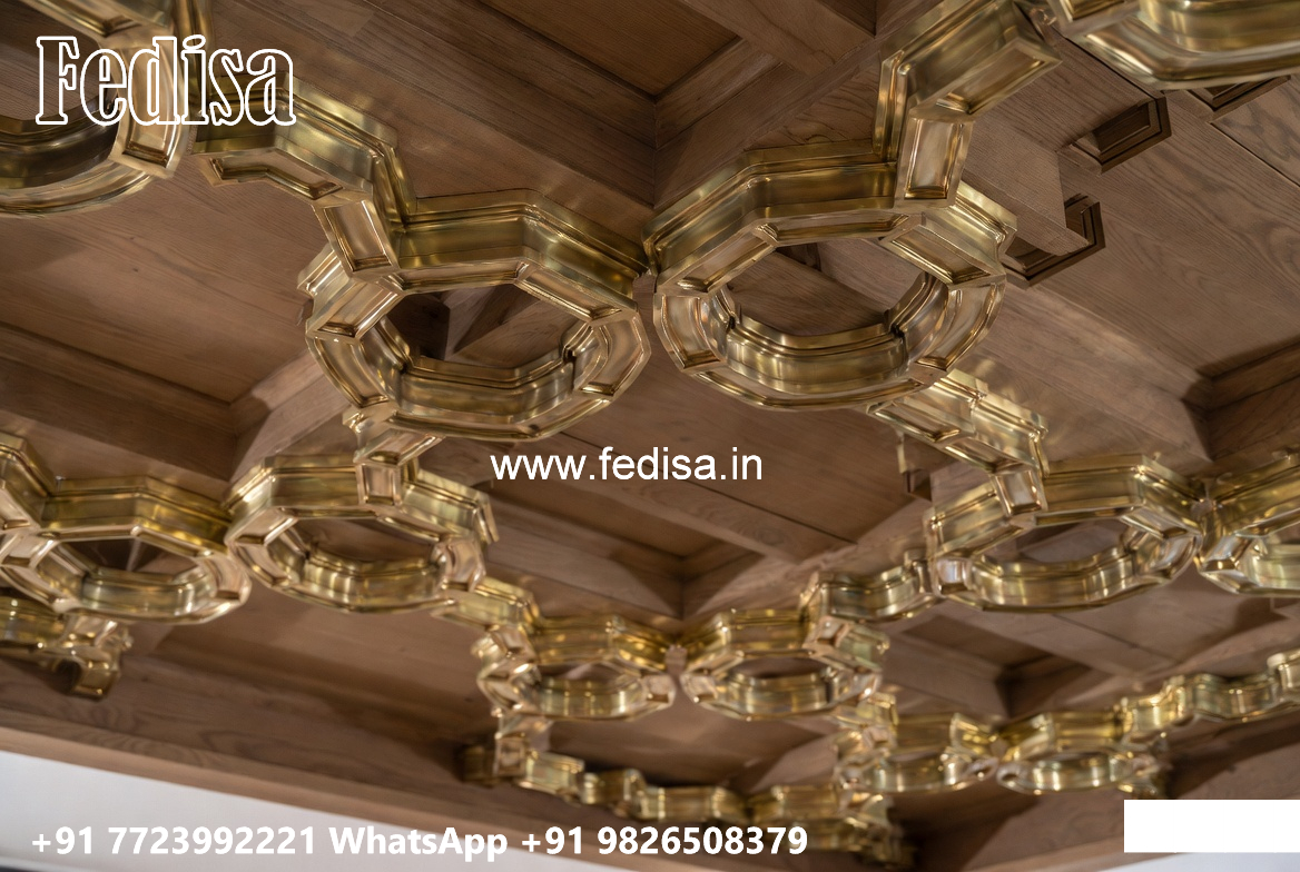 Wooden Ceiling Design Pop Design For Hall Color No-6072