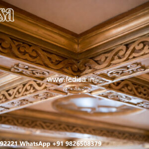 Wooden Ceiling Design Pop False Ceiling For Hall No-6077