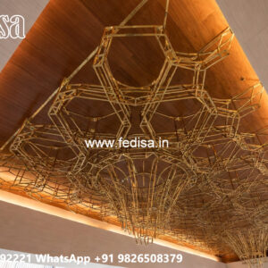 Wooden Ceiling Design Pop Upper Wall Design No-6085