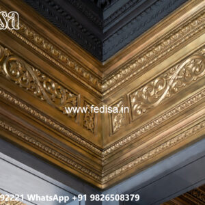 Wooden Ceiling Design Pop Ceiling Design With Two Fans No-6098
