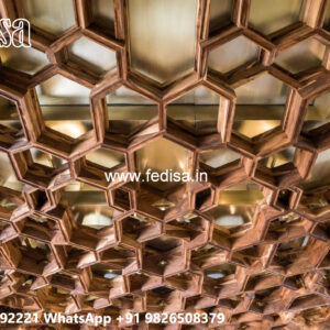 Wooden Ceiling Design Pop Design Door No-6114