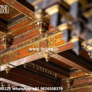 Wooden Ceiling Design Roof Wall Pop Design No-6120