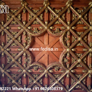 Wooden Ceiling Design Pop Design Plus Minus Porch No-6130