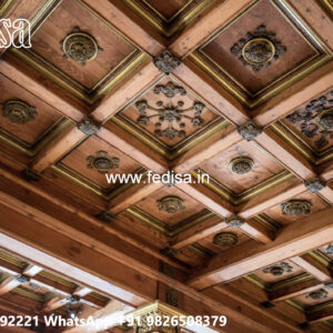 Wooden Ceiling Design Foyer Pop Design No-6194