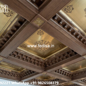 Wooden Ceiling Design Roof Border Pop Design No-6211