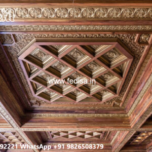 Wooden Ceiling Design Pop Design Big Hall No-6250