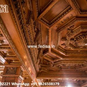 Wooden Ceiling Design One Side Pop Design No-6326
